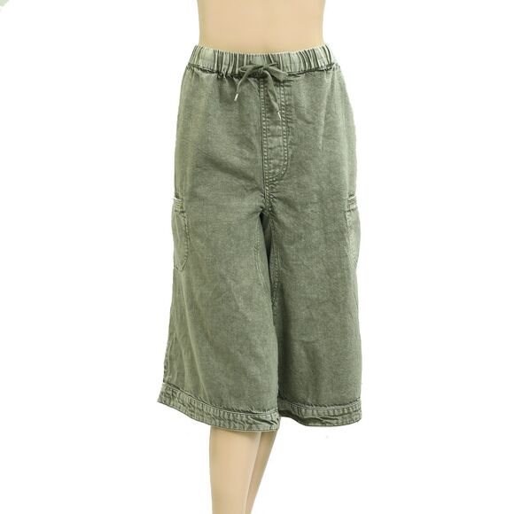 Pilcro Anthropologie Pull-On Gaucho Capri Pants Wide Leg Cropped 1X-PS 279853 - Picture 6 of 9